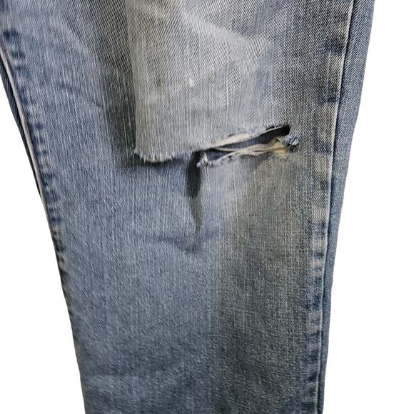 Old Navy Men's Size 38x32 Regular Straight Leg Distressed Work Jean Cotton Blend - Picture 5 of 11